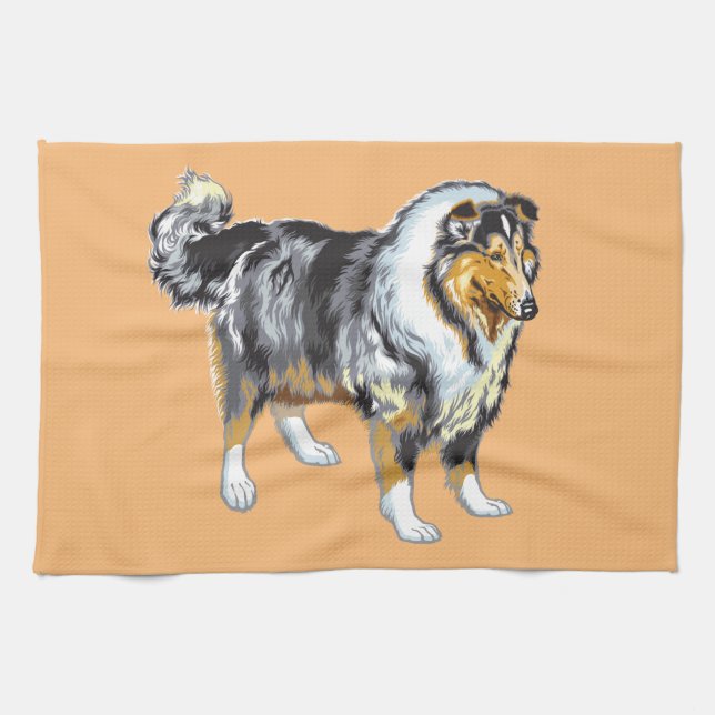 collie towel (Horizontal)