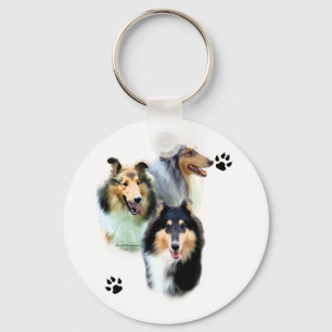 Collie Trio - Keychain