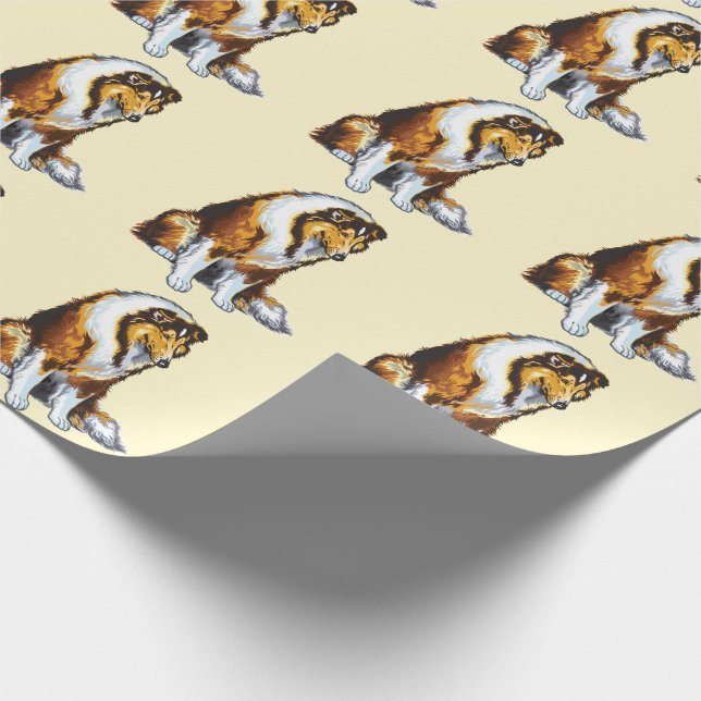 collie wrapping paper (Corner)