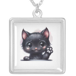 Collier Adorable Kawaii Chat noir
