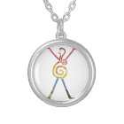 Collier argenté de pendentif de charme d'univers