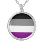 Collier asexuel de drapeau