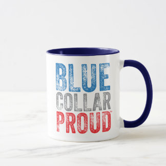 Collier bleu 11oz fier. Tasse de café en céramique