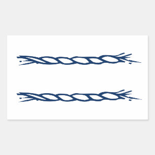 Collier bleu marine blanc étiquette de pot épice
