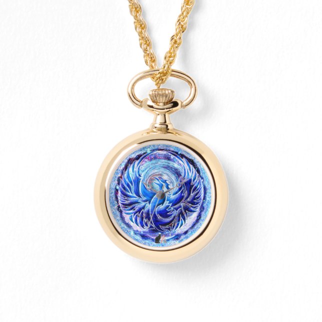 Collier bleu Phoenix (Recto)