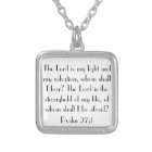 collier de 27:1 de psaume de vers de bible