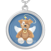 Collier de bébé d'ange d'ours de nounours
