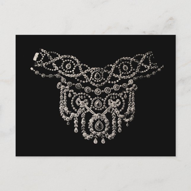 Collier de bijoux Cartierr ~ Carte postale (Devant)