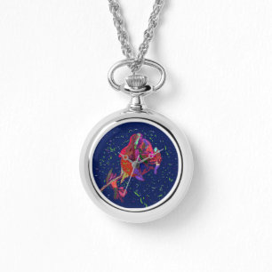 Collier de fleurs colorées