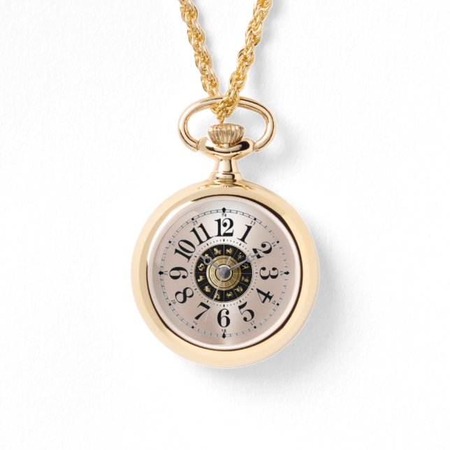 collier de montre en or zodiac (Recto)