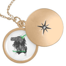 Collier de serrure rond plaqué or