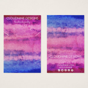 Collier d'oreille coloré Bijoux Carte d'affichage