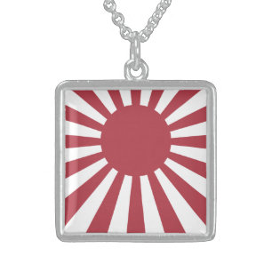 Collier En Argent Drapeau du soleil levant impérial du Japon, Edo à 