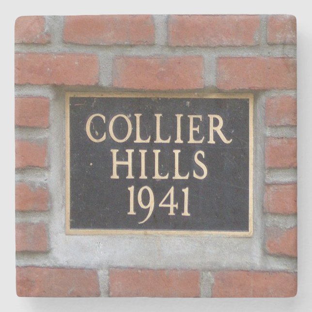 Collier Hills, Atlanta, Marble Coasters (Front)