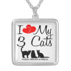 J'aime mes trois chats