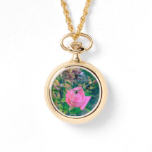 Collier Montre Jardin Ici Rose Floral