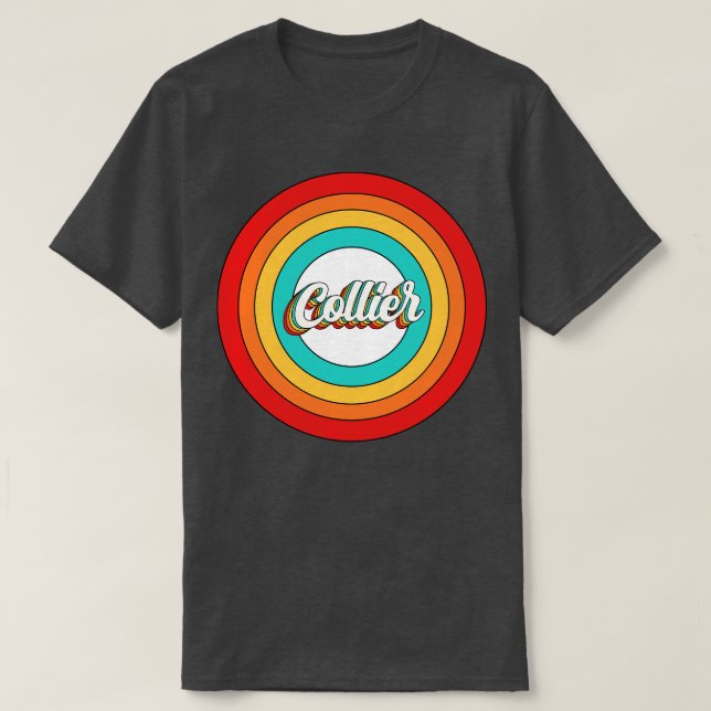 Collier Name Shirt Vintage Collier Circle (Design Front)