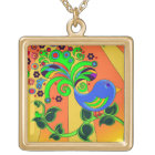 Oiseau abstrait psychédélique