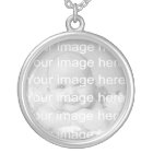 Collier photo pour bébé en argent Sterling