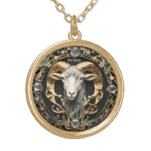 Aries Ram, Diamond et Or Personnalisé