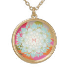 Jolie couleur lotus Flower Monogramme