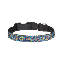 Collier pour chien à motif floral décoratif coloré