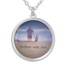 Collier rond de père et de fils