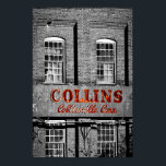 Collins Axe Poster<br><div class="desc">Old and broken neon sign on the side of the old Collins Axe factory in Collinsville CT by Photographer Walter Felix</div>