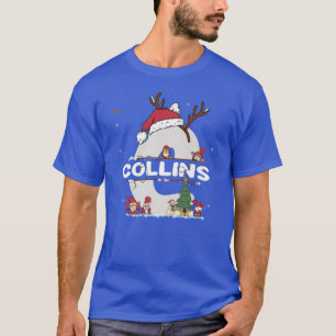 Collins Christmas w Collins Name for funny Xmas T-Shirt
