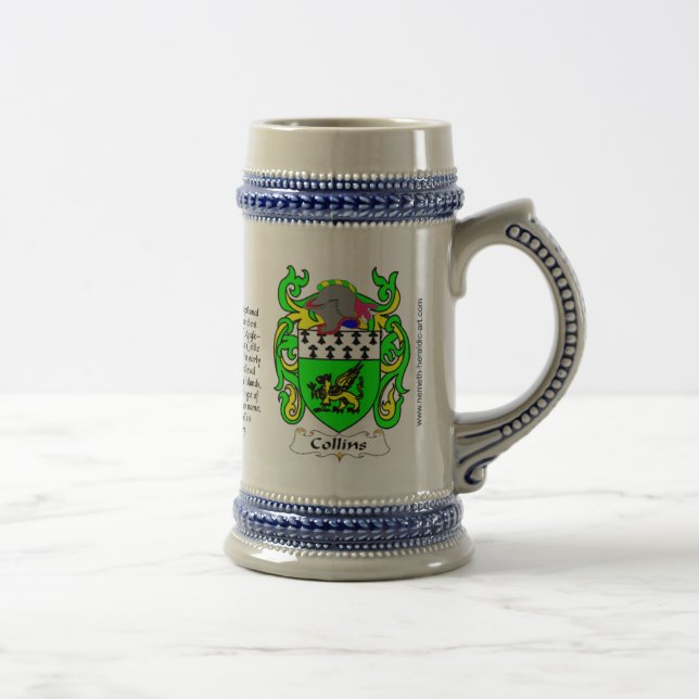 Collins Family Crest Stein (Right)