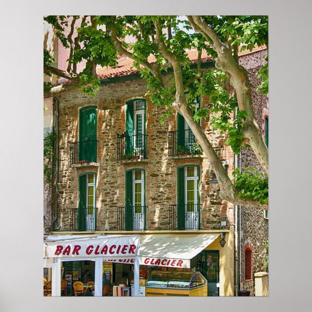 Collioure Bar Glacier Poster (Front)
