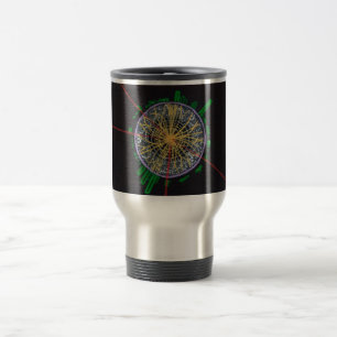 Collisions de protons dans la tasse de voyage du L