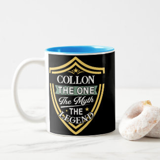 Collon The One The Myth The Legend Two-Tone Coffee Mug
