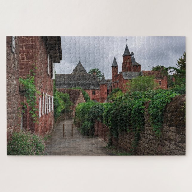 Collonges-la-Rouge, the red village in France Jigsaw Puzzle (Horizontal)