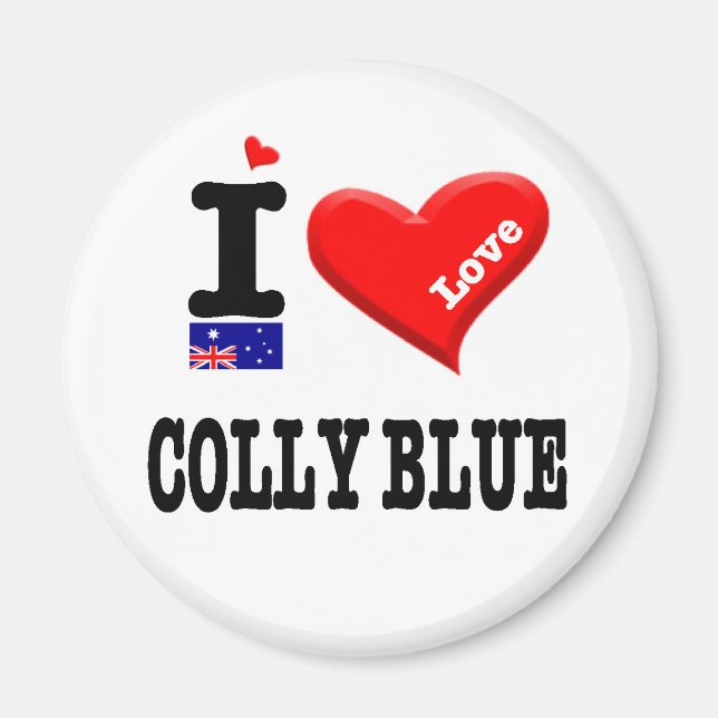 COLLY BLUE - I Love Magnet (Front)