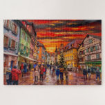 Colmar Christmas: Gallery Edition Solar Vortex Jigsaw Puzzle<br><div class="desc">Bring the magic of a French winter to your living room. This Gallery Edition puzzle captures the festive spirit of Colmar at Christmas, featuring a swirling Solar Vortex sky above the historic timbered homes and holiday lights of Alsace. With 1, 014 pieces of Digital Modern Impressionism, this puzzle is the...</div>