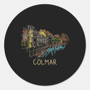 Colmar City France For Classic Round Sticker