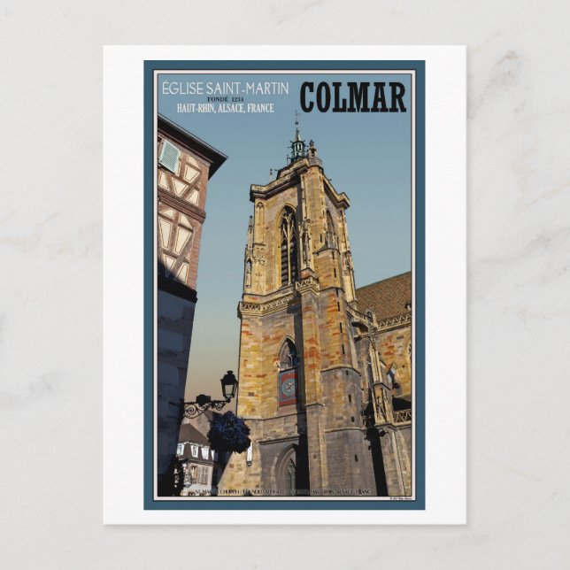 Colmar - St Martins Church Postcard (Front)