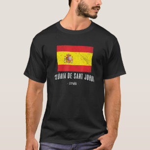 Colnia De Sant Jordi Spain Es Flag City - Bandera T-Shirt