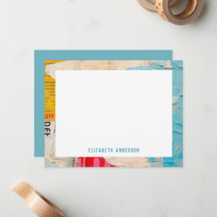 Coloful Abstract Modern Personalized Card