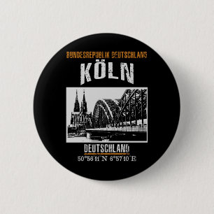 Cologne 2 Inch Round Button