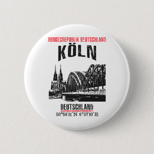 Cologne 2 Inch Round Button