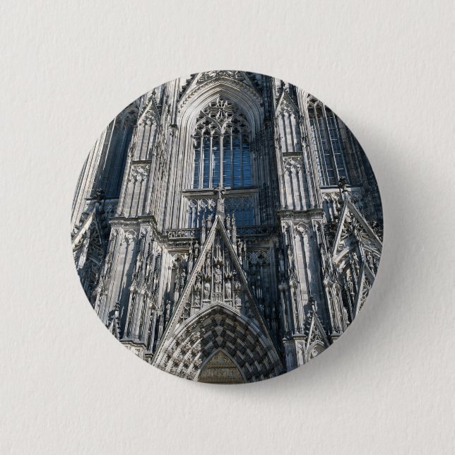 Cologne Cathedral 2 Inch Round Button (Front)