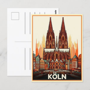 Cologne Cathedral, Köln germany holiday Postcard