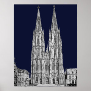 Cologne cathedral Kölner Dom Cologne Köln Colonia Poster