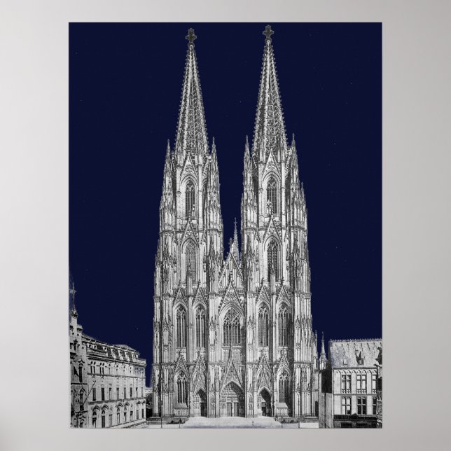 Cologne cathedral Kölner Dom Cologne Köln Colonia Poster (Front)