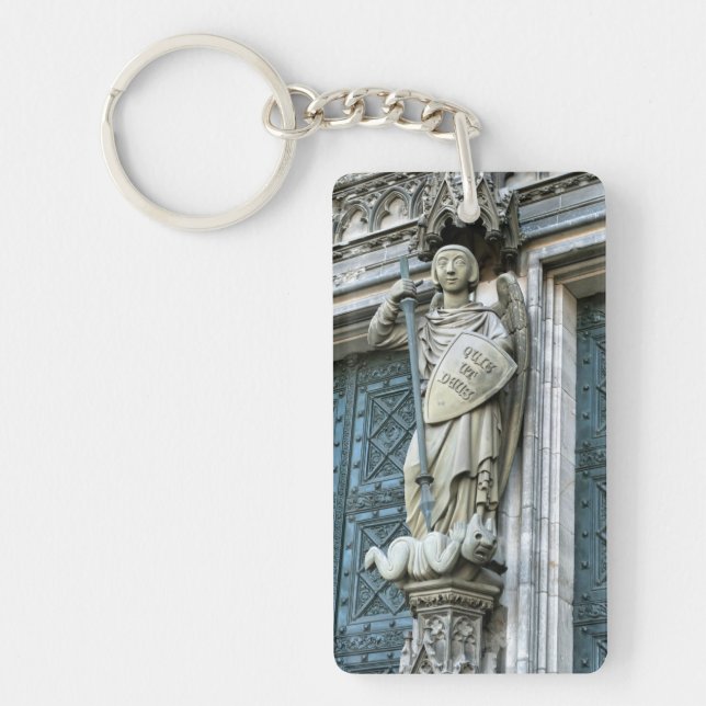 Cologne Cathedral Statue Keychain (Front)