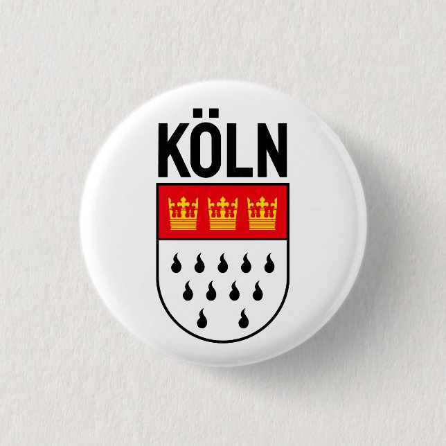 Cologne coat of arms (Germany) 1 Inch Round Button (Front)