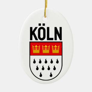 Cologne coat of arms (Germany) Ceramic Ornament