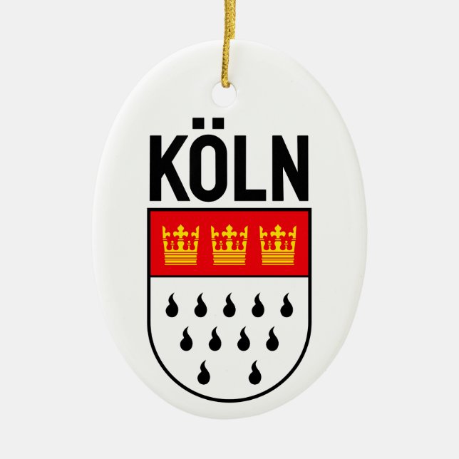 Cologne coat of arms (Germany) Ceramic Ornament (Front)